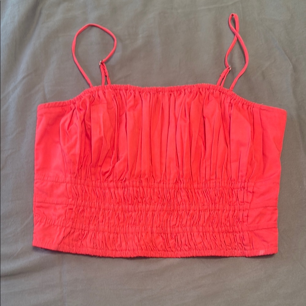Hot Pink bubble crop top